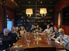 guests and table at last year's xmas lunch
